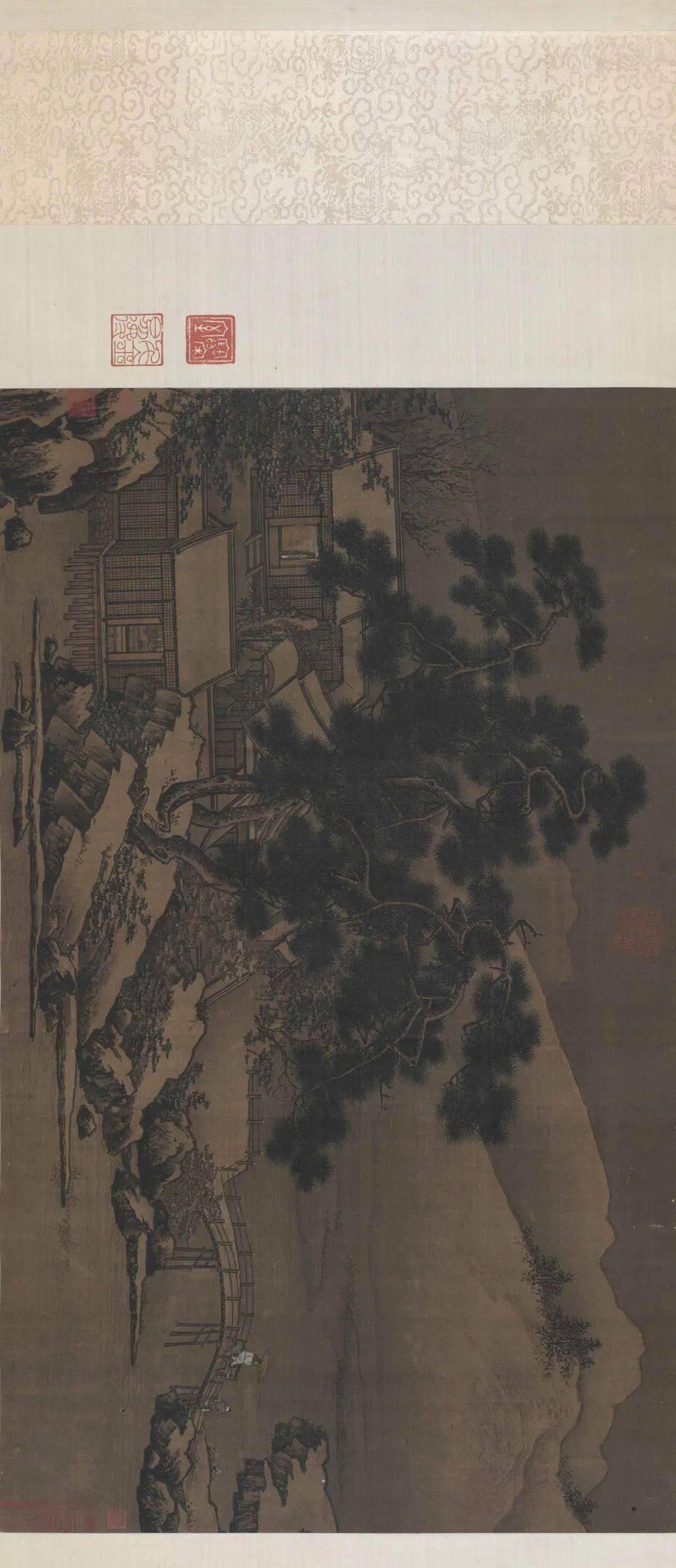南宋刘松年四景山水图