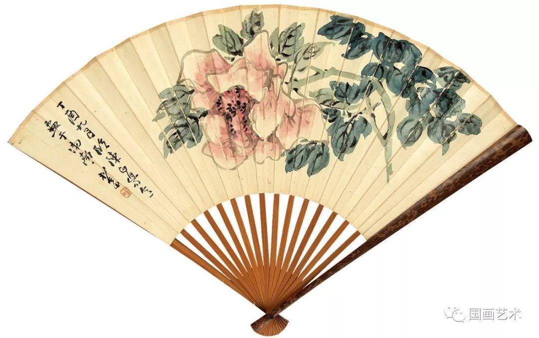 香风拂暑气名家牡丹扇面欣赏