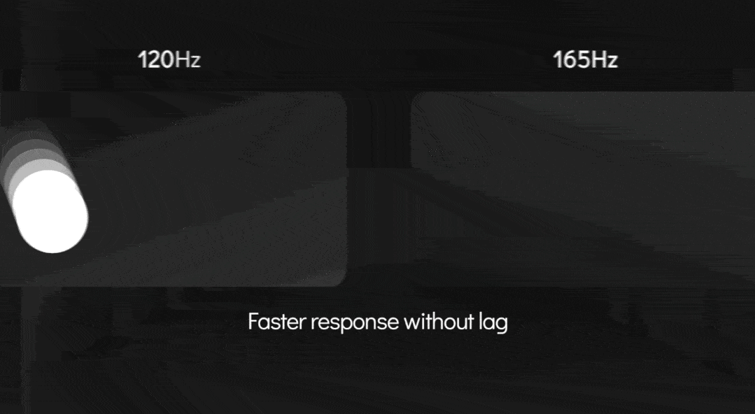 目前已经商业化应用的维信诺165hz高刷新率amoled显示屏,是在维信诺