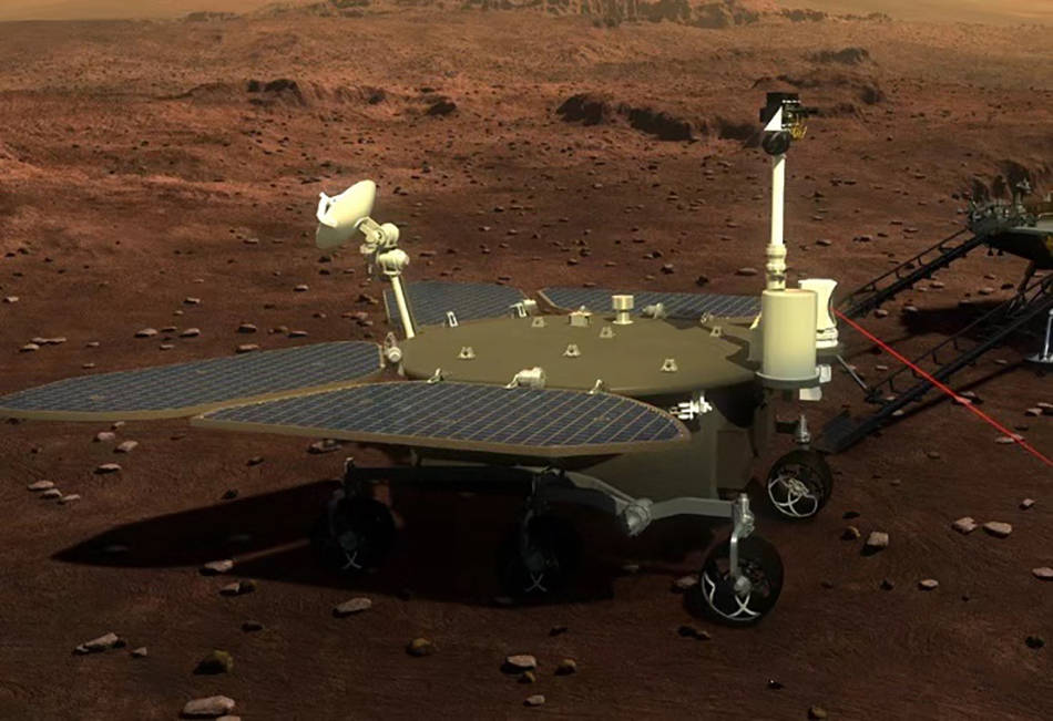 沙尘暴|“祝融号”火星车开始巡视探测之旅，上海团队让它可休眠唤醒