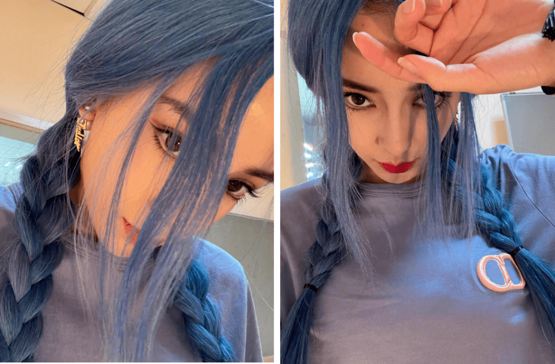 angelababy晒出夏日新发色烫染后发质疏松的对策