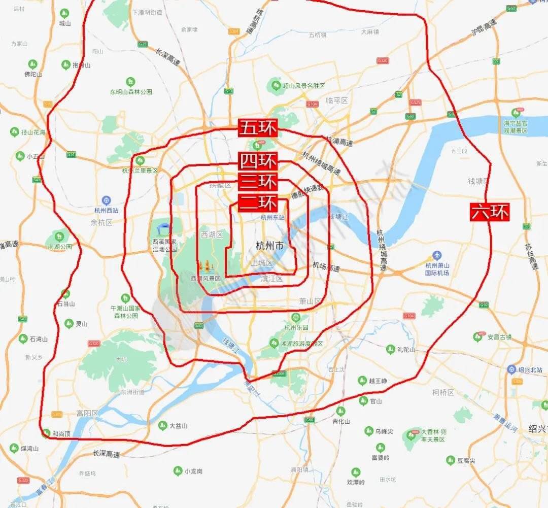 杭州绕城规划图图片