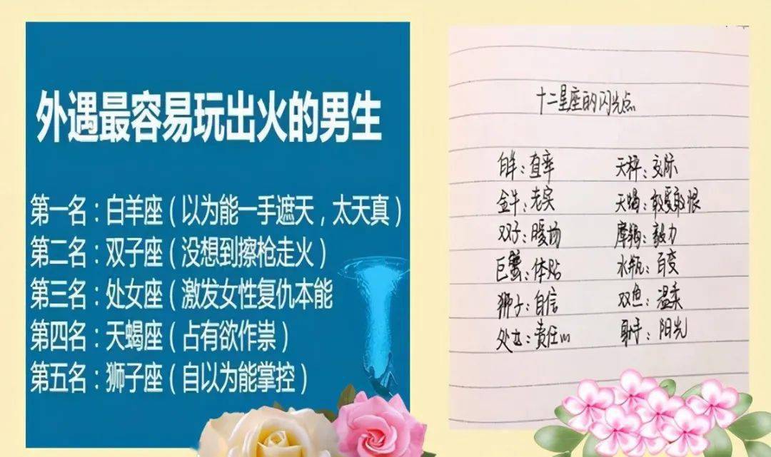 十二星座花心排行榜 你会是最花心的一个吗 爱情