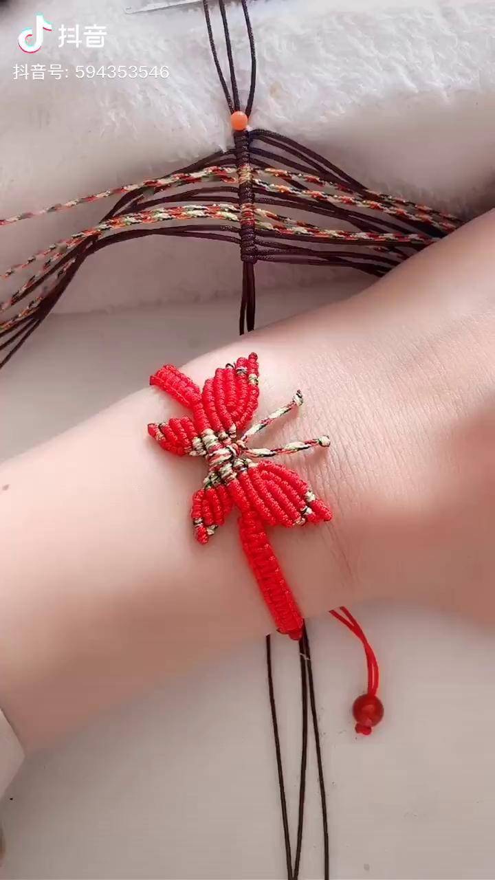 蝴蝶手链编织266