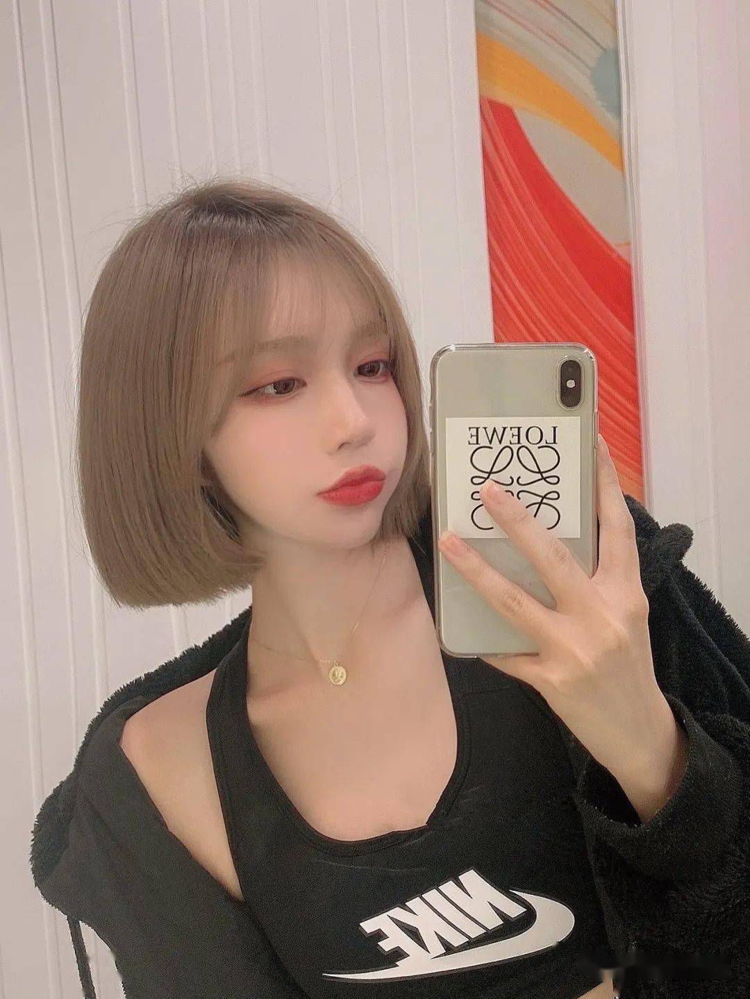 发廊人气初恋齐脖短发