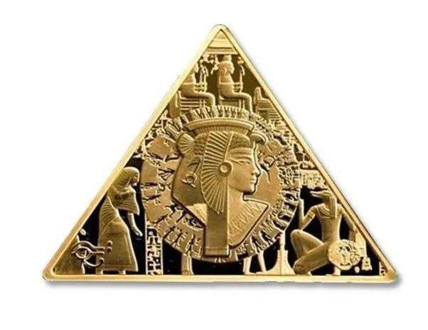 金字塔纪念币发行三角形的币