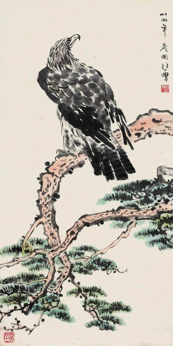 徐悲鸿画鹰太生猛啦