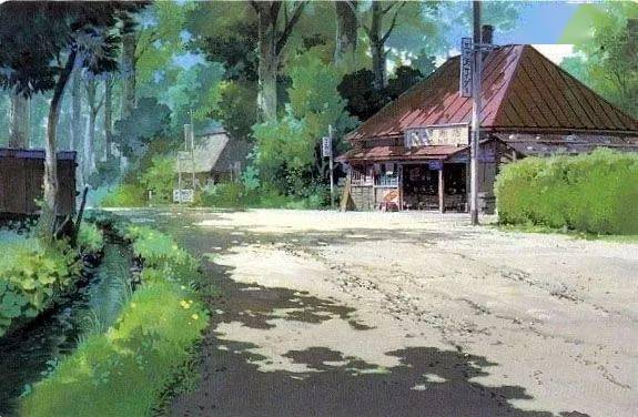 宫崎骏动画世界中优美的场景图片_风景