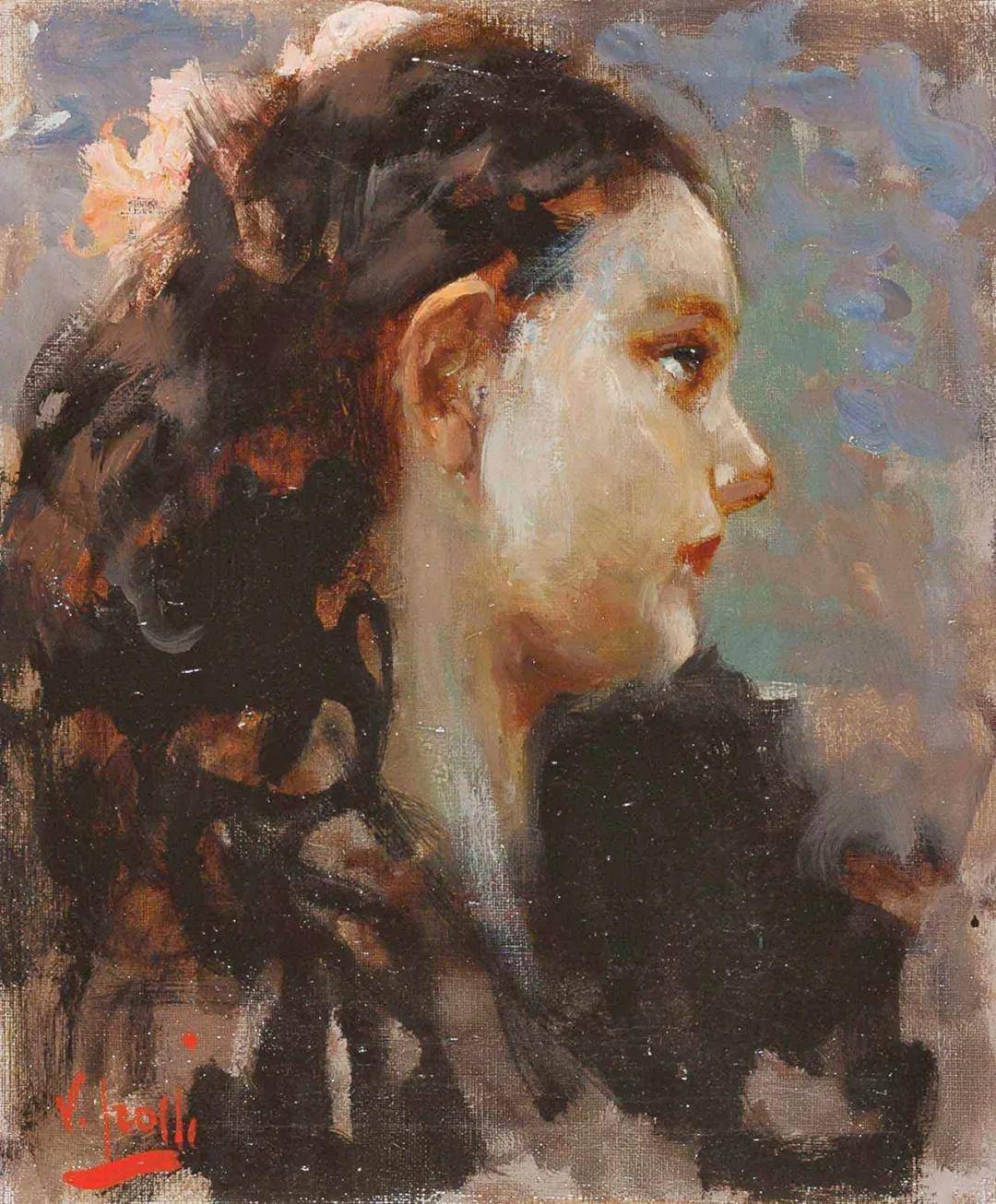 意大利画家伊罗利的油画艺术作品欣赏
