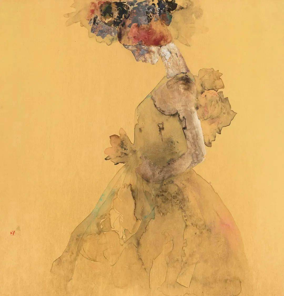 材料的时尚女画家杨洋