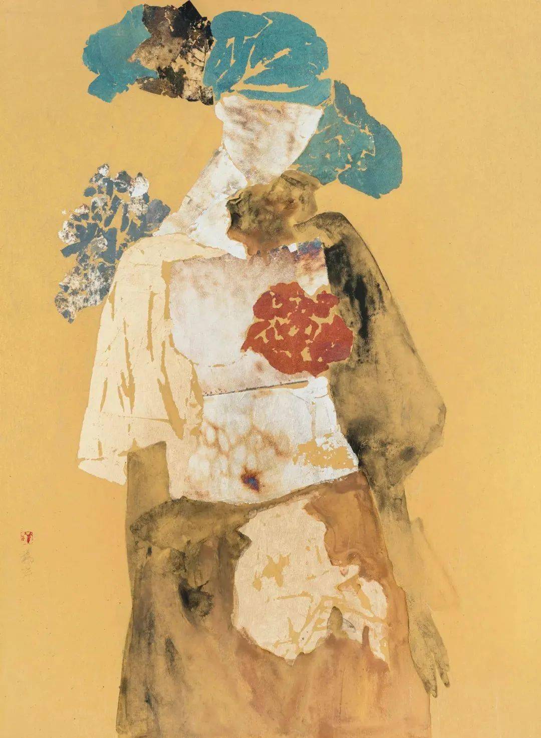 材料的时尚女画家杨洋