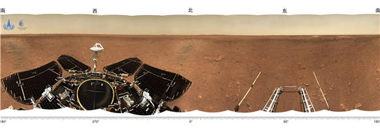 中国|“天问一号”探测器着陆火星首批科学影像图发布 中国深空探测迈进扎实