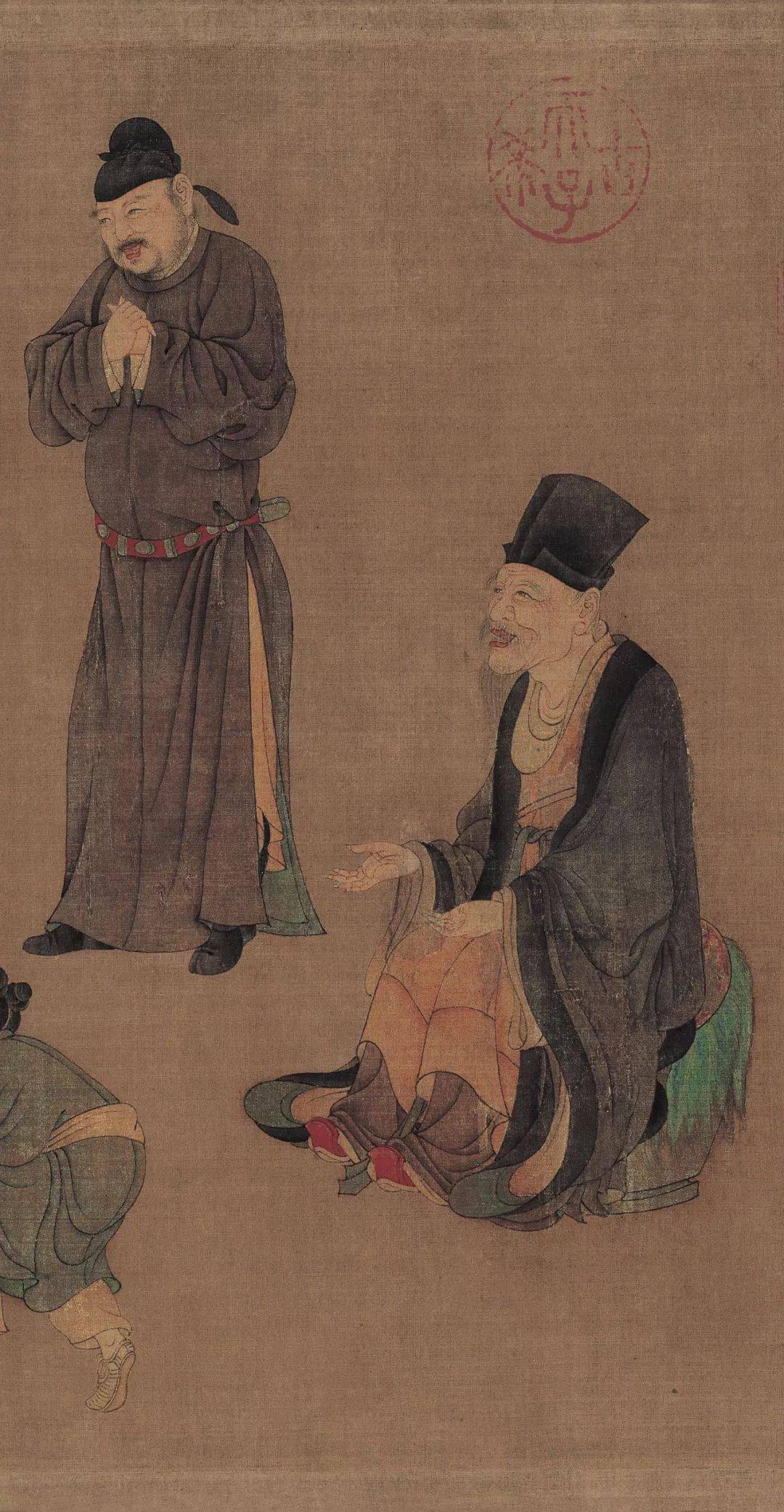 此卷是元代画家任仁发人物故事画的代表作.