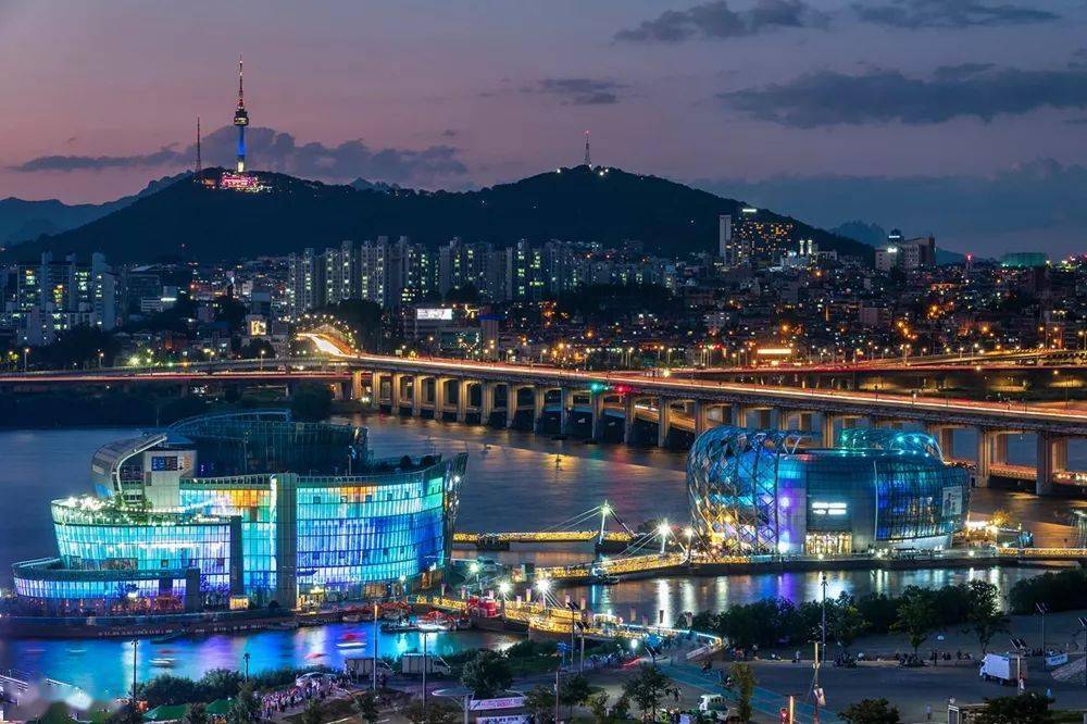 乘地鐵遊首爾之漢江夜景_大橋