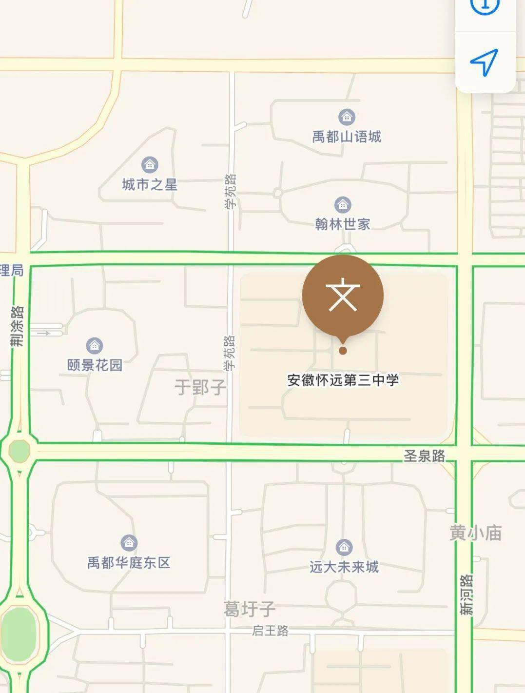 2021年怀远中考赶考地图出炉请转发