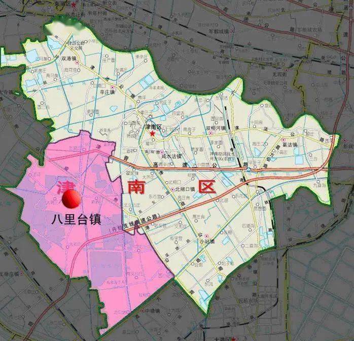 天津津南地图区划图片