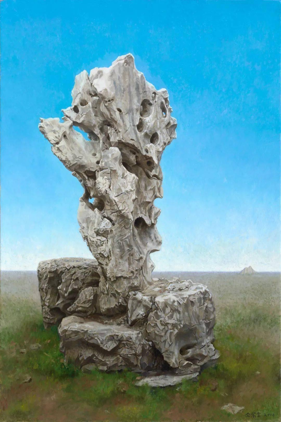 仝紫云 《白盒子》 24x30cm 布面油画 2016年100x80cm 布面油画 2015