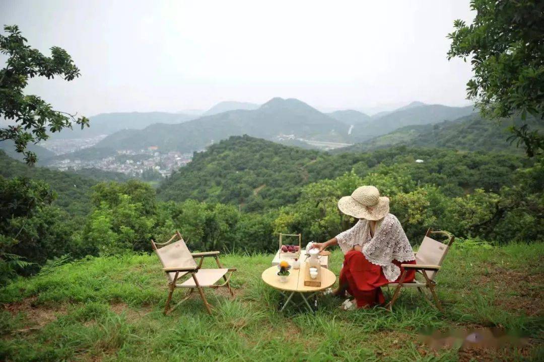 借一座山頭喝茶吃梅聽風看景吃楊梅也是一種生活美學