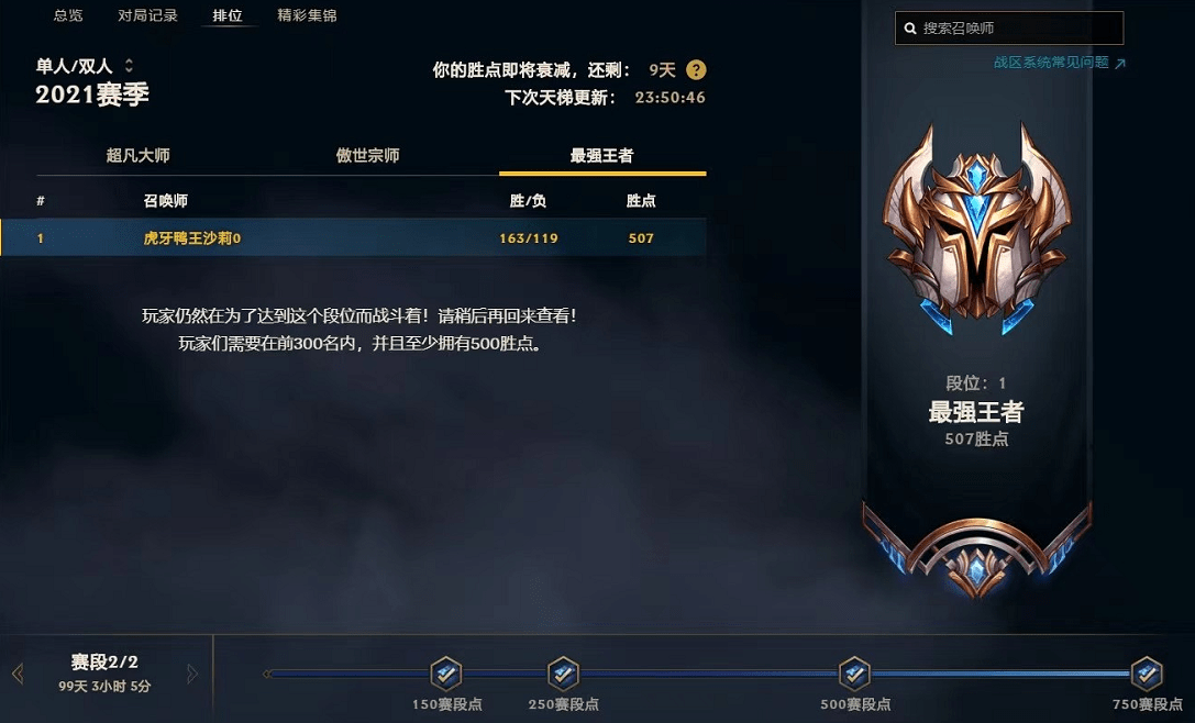 真正的含金量莎莉再次证明自己成峡谷之巅新赛季首位最强王者