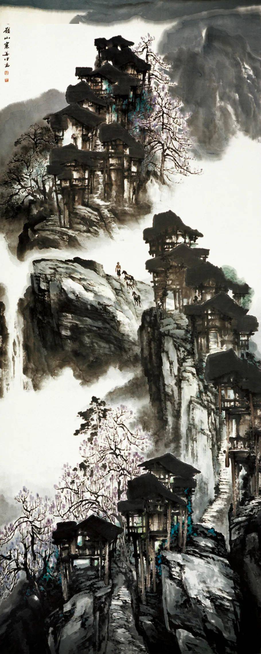 姜坤笔下的艺术世界溢彩流光水墨淋漓