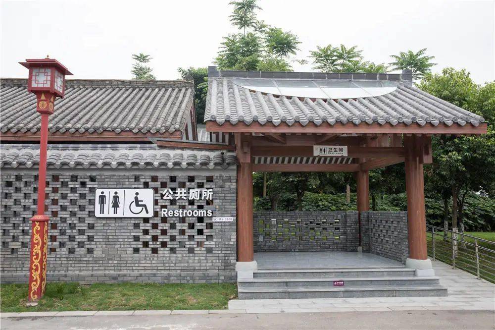 眉山湿地公园aaa级旅游公厕来啦看看到底长啥样