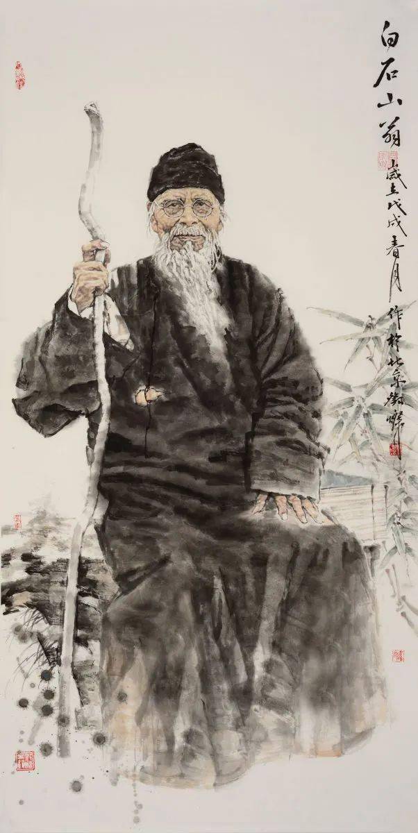 不唯新更为深邓灿的水墨人物画