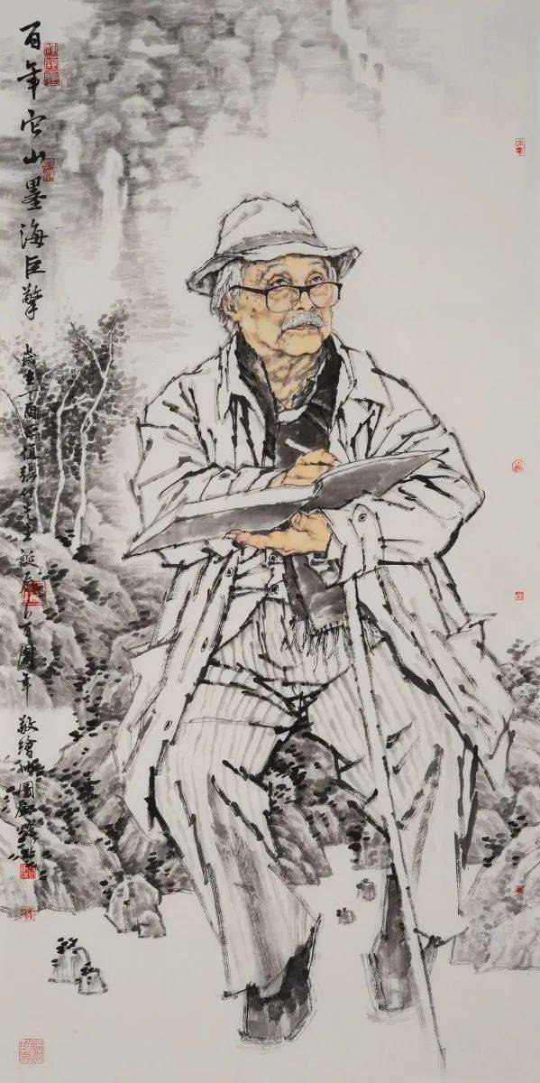 不唯新更为深邓灿的水墨人物画