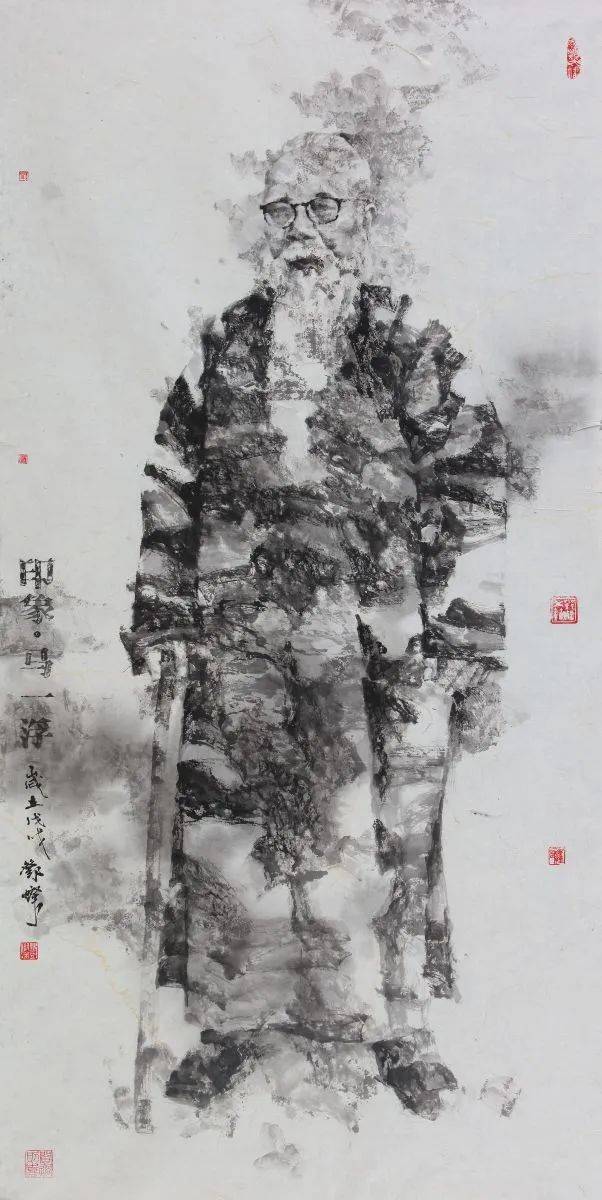 不唯新更为深邓灿的水墨人物画