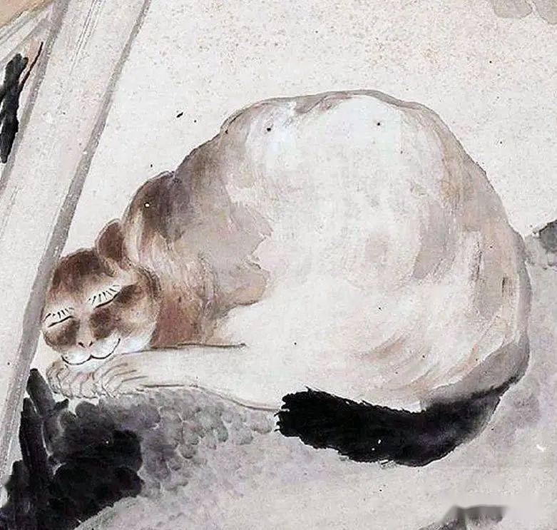 任伯年画猫真肥