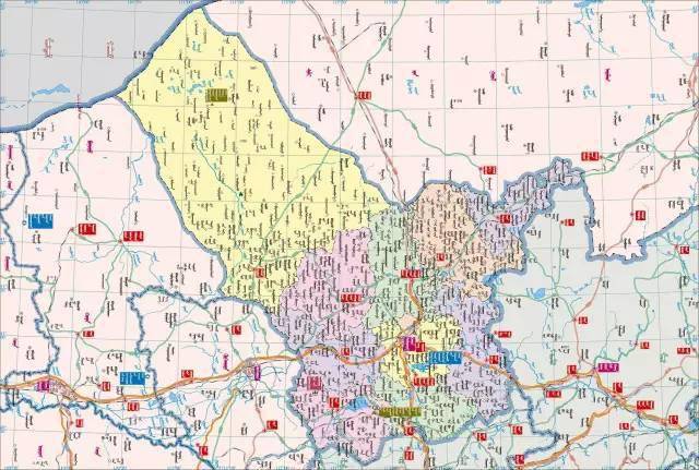 内蒙古12盟市蒙古语地图太实用了赶紧收藏