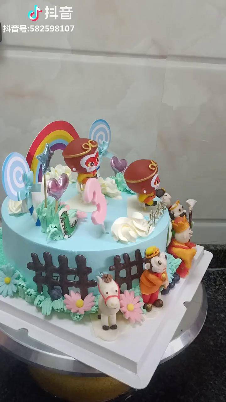 真假美猴王主题蛋糕