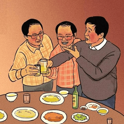 直接去酒桌吹,两个东北的,一个山东,一个内蒙的,妥妥的酒肉朋友