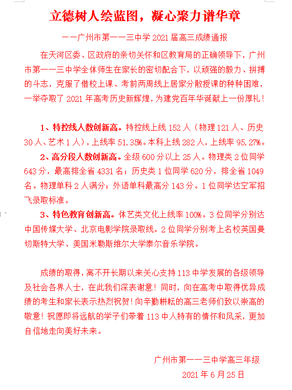 十九中学玉岩中学八十六中白云艺术中学据了解,今年学校267人参加高考