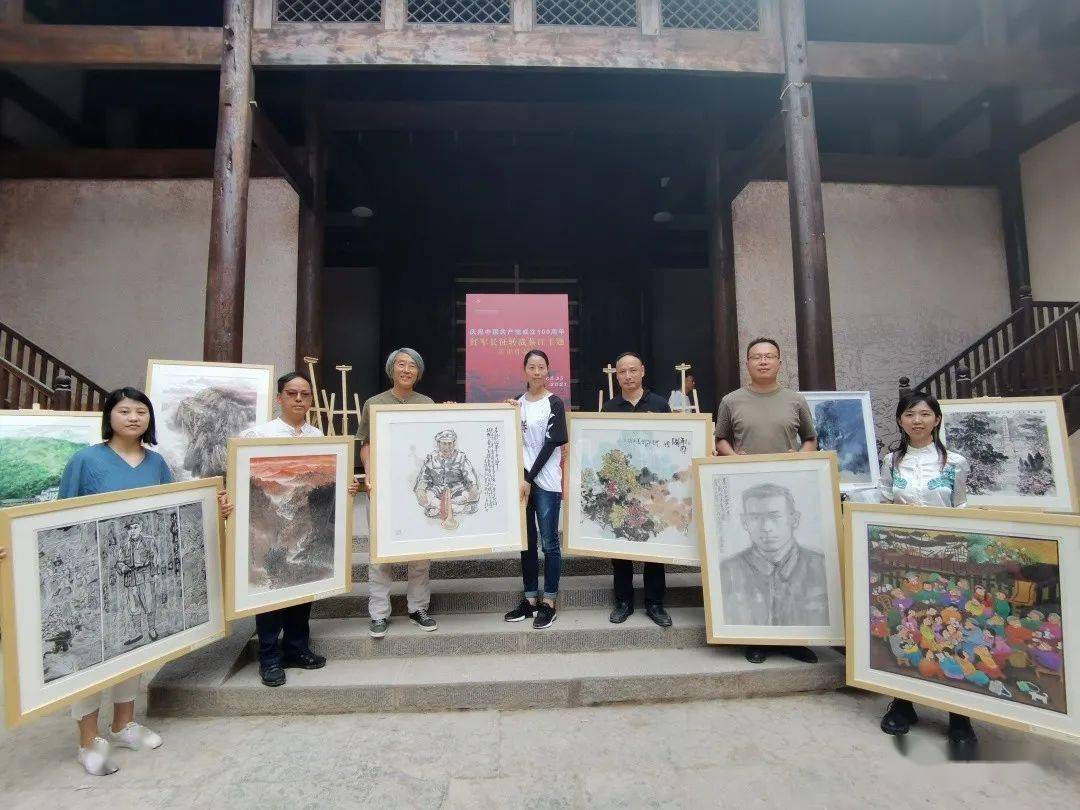 刘芹佛参与的大型壁画《壕山晨曦》部分作品选邓建强《耐寒图》李毅力