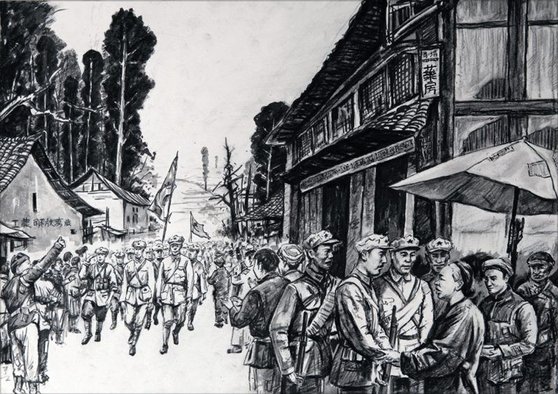 3,退休干部汪国伦老人曾听长辈说过红军过马场的故事.