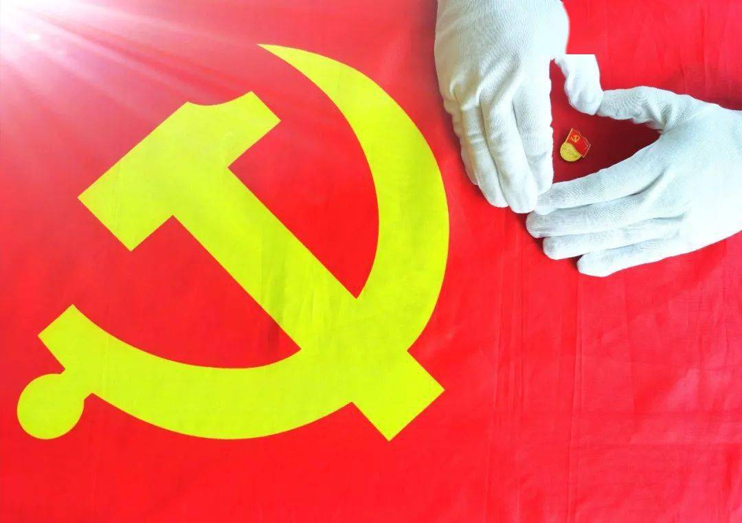 我和党旗合个影 向党说句心里话