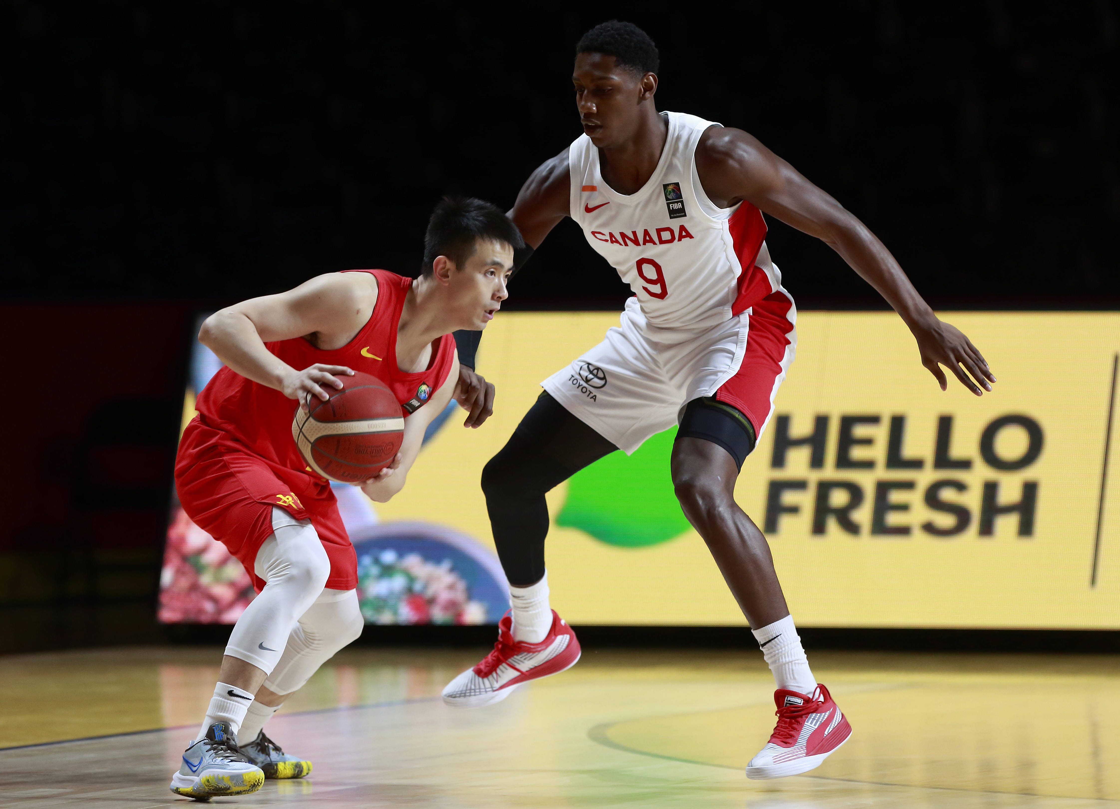 篮球奥运会落选赛中国不敌加拿大