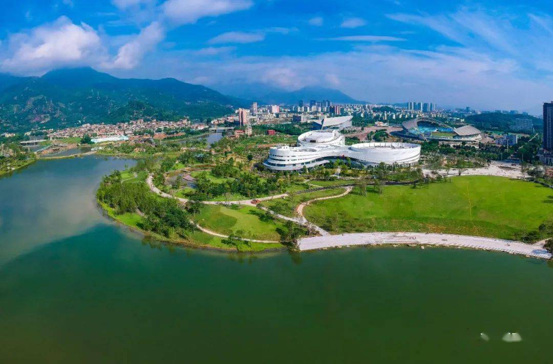 旗山湖公園正式開園福州大學城又有新地標