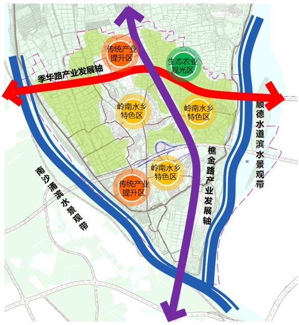 交通方面:有軌電車t9線,t10線將途經規劃範圍內,季華路將西延至該片區