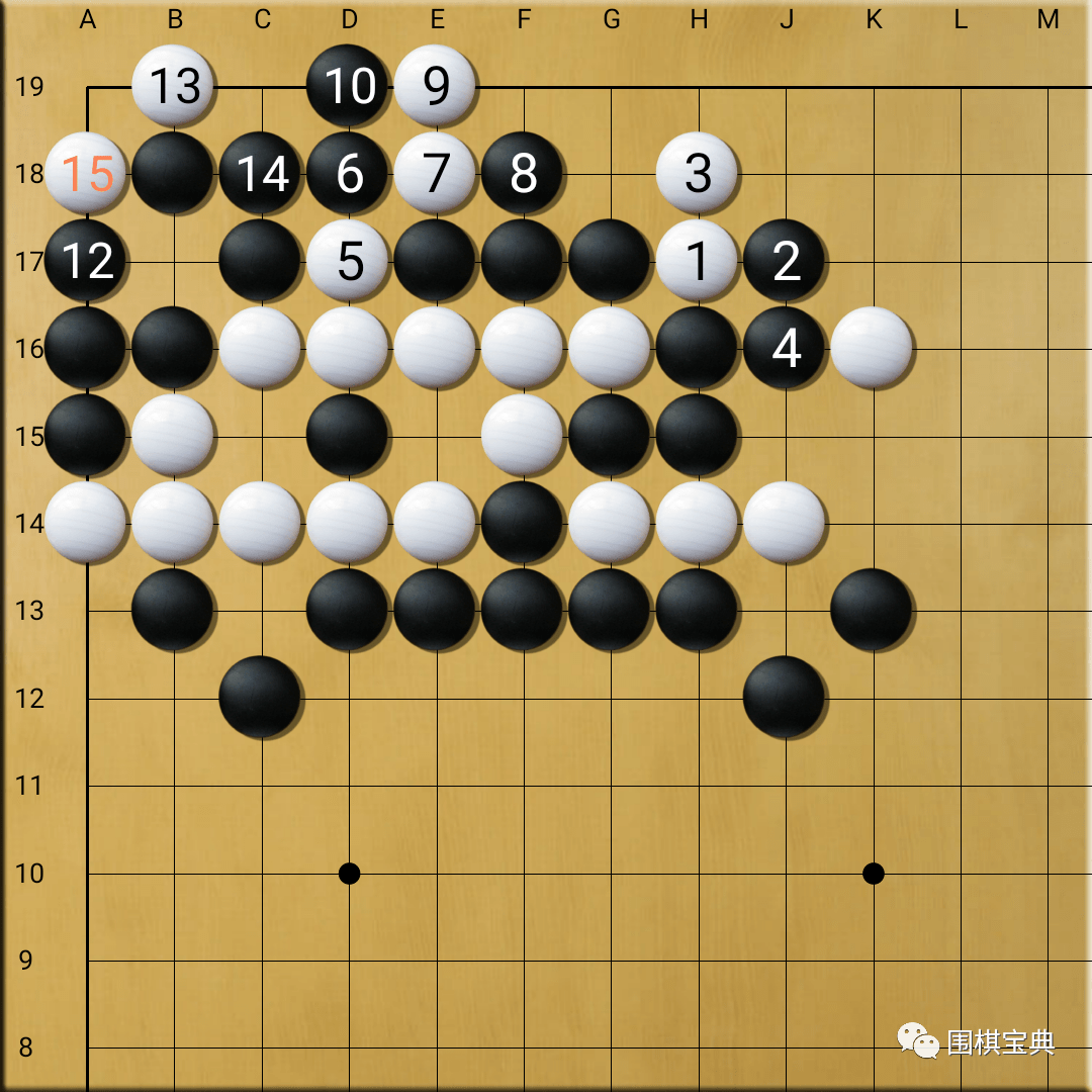 围棋手筋练习47:白先手筋题7月4日