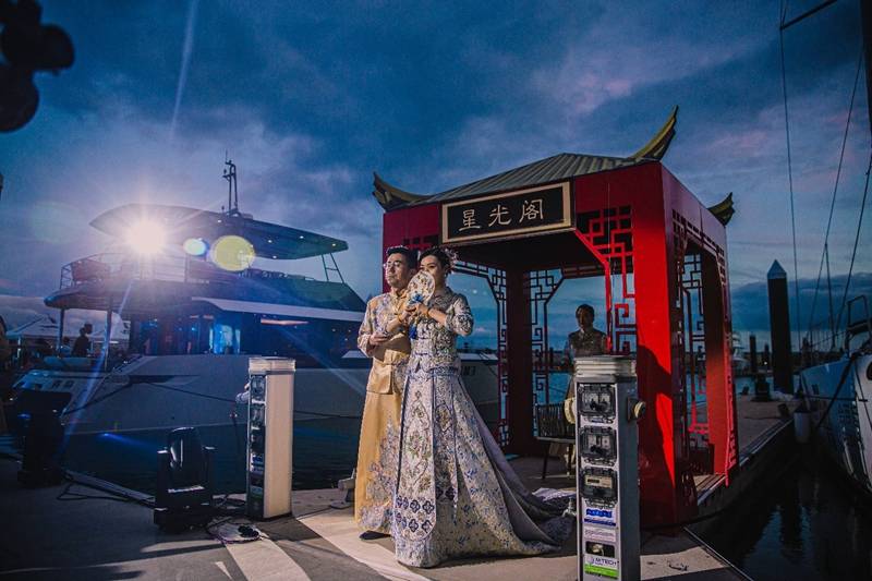 文化|聚焦文化自信 青岛东方影都第二届海上婚礼秀成功举办