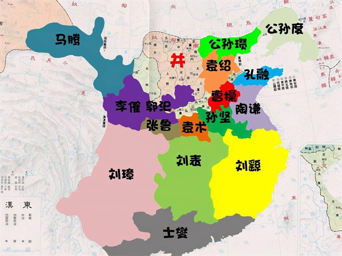 东汉州牧割据图片