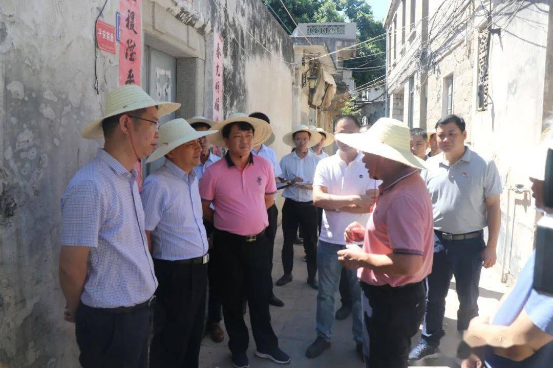 7月9日上午,县委书记洪泰伟,代县长何霭带队先后深入铜陵镇,杏陈镇