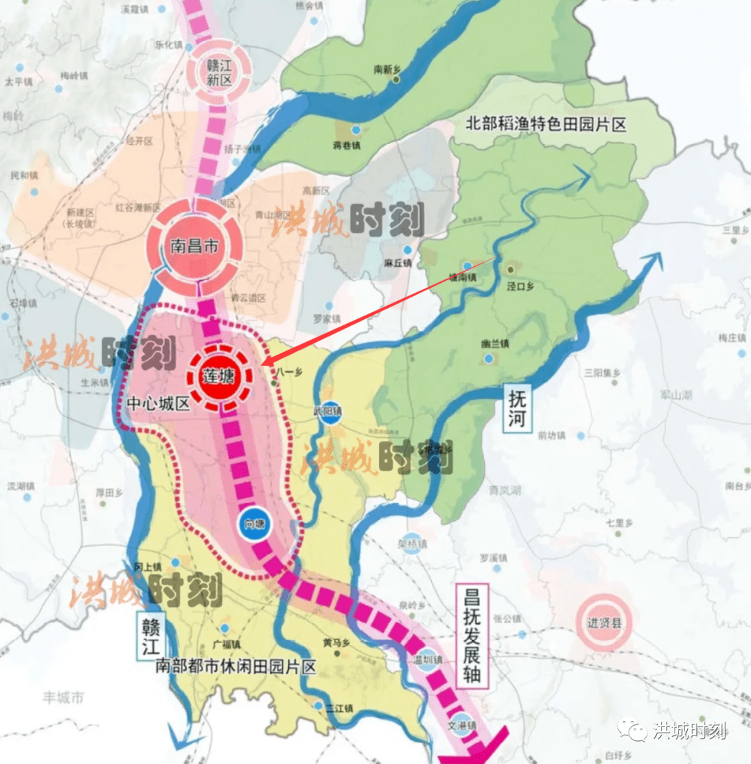 实际上,莲塘已经成为南昌县的"市中心".nonono!