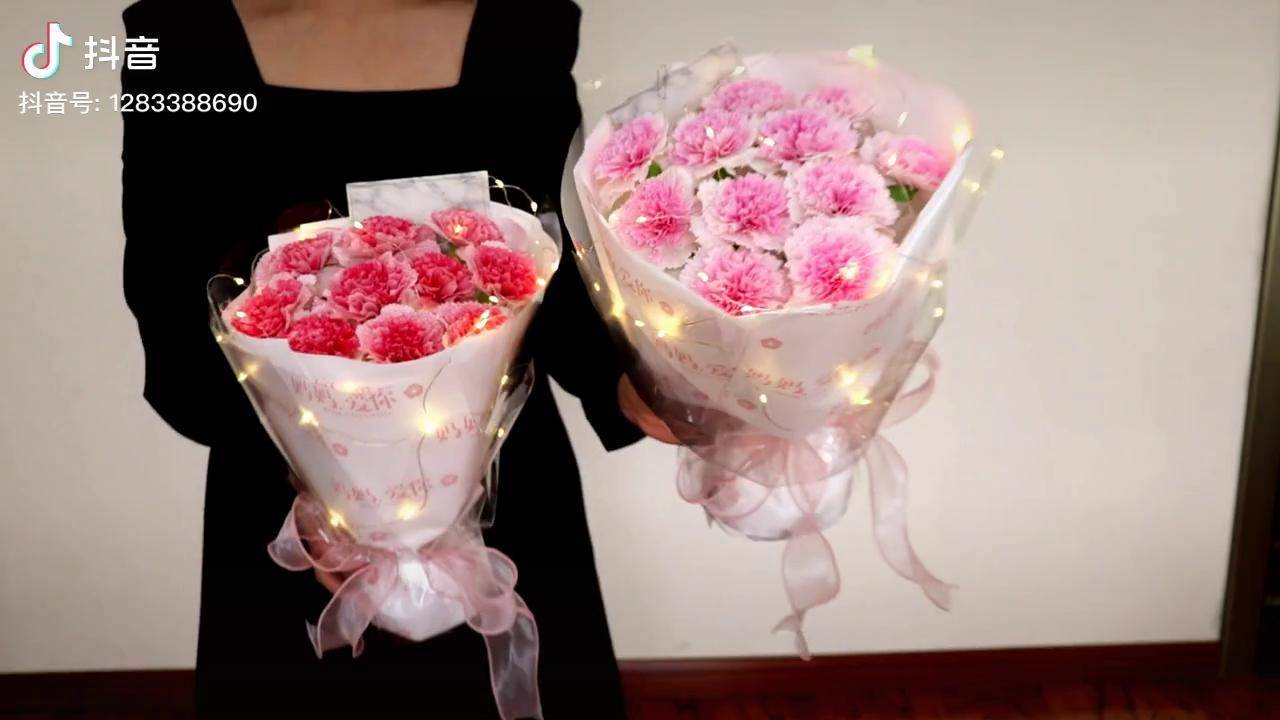 手工母亲节手工皱纹纸花