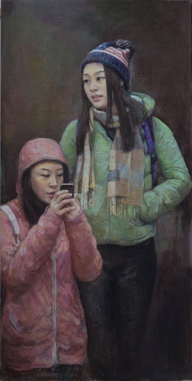 油性色粉笔的独特绘画语言——杨志高油性色粉人物作品