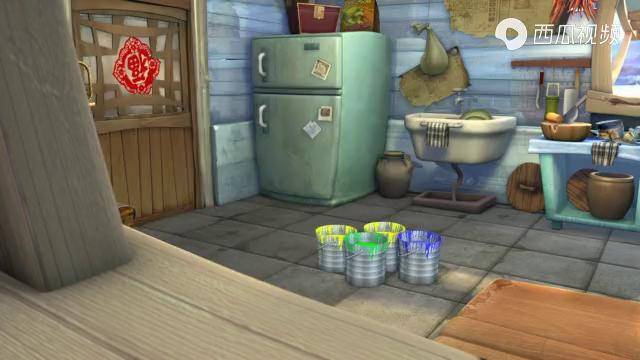 熊出没狗熊潜入光头强家居然偷走他的油漆回来刷自己的熊洞