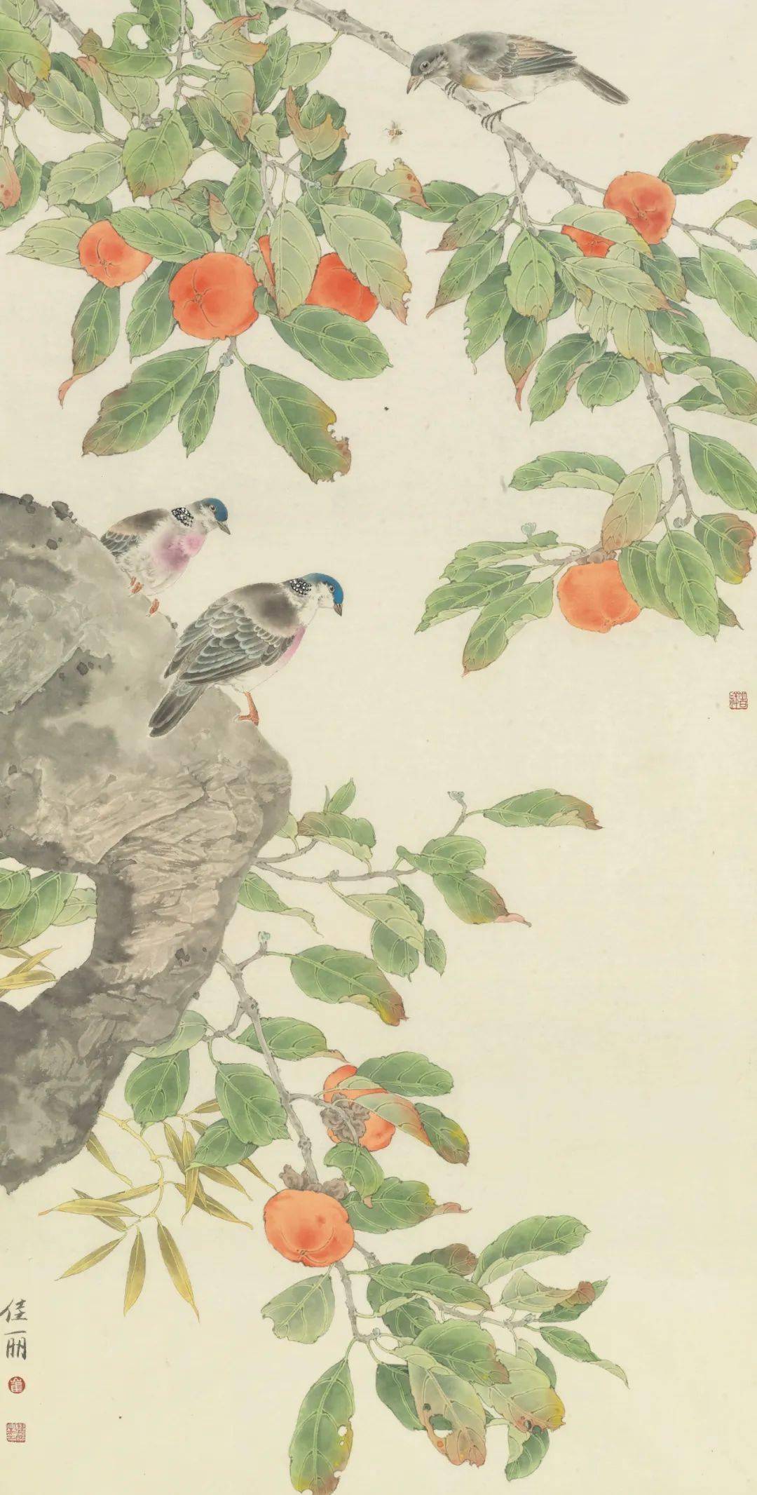 崔佳丽工笔花鸟谨致中的雅逸诗心