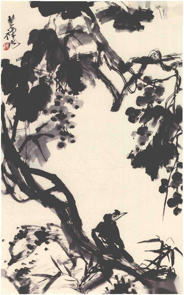 李苦禅写意八哥作品辑录欣赏