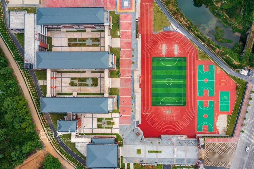 6767航拍学校东安县澄江中学照片视频